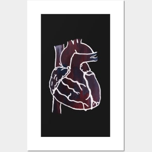 Gouached Heart Posters and Art